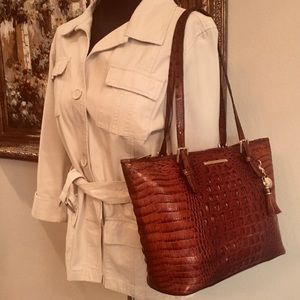 Brahmin Asher Pecan Melbourne Leather Tote